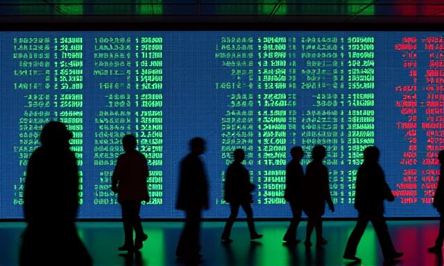 Painel da Bolsa de Valores de São Paulo